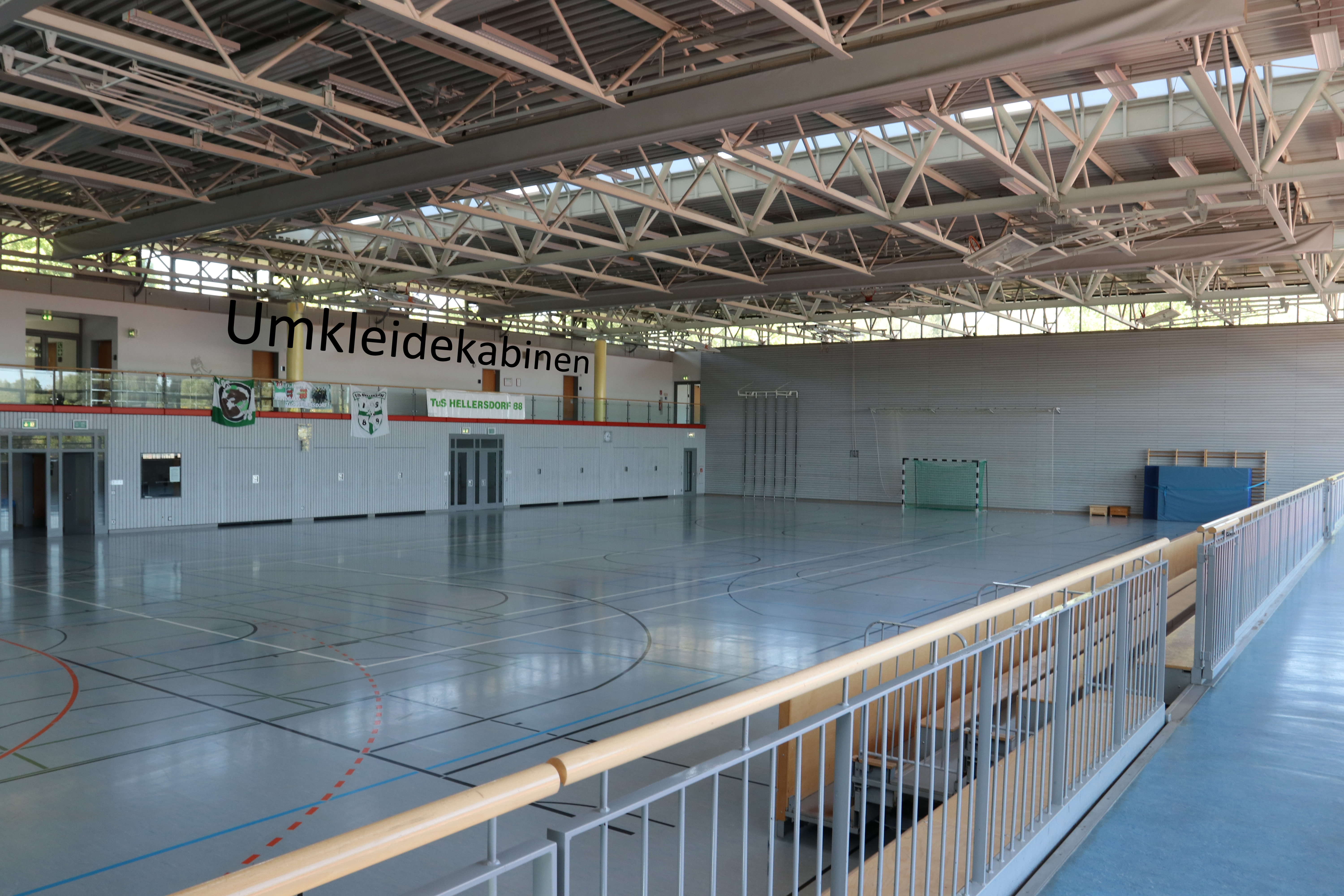Die Turnhalle aus Zuschauersicht